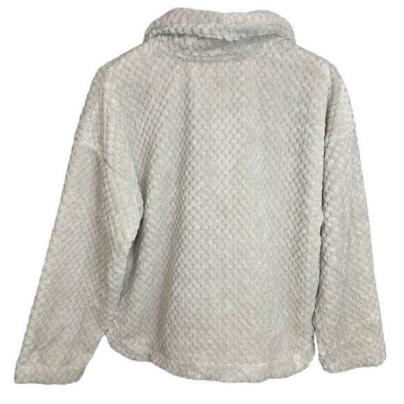 NWT Simply Southern Shacket Jacket Fuzzy Sherpa Gray Boho‎ Outdoors Size M - Picture 3 of 10